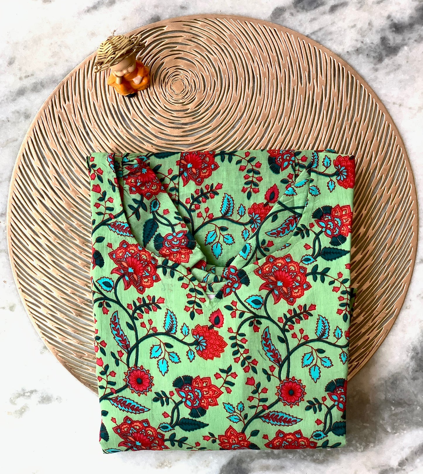 Mint floral - Maxi