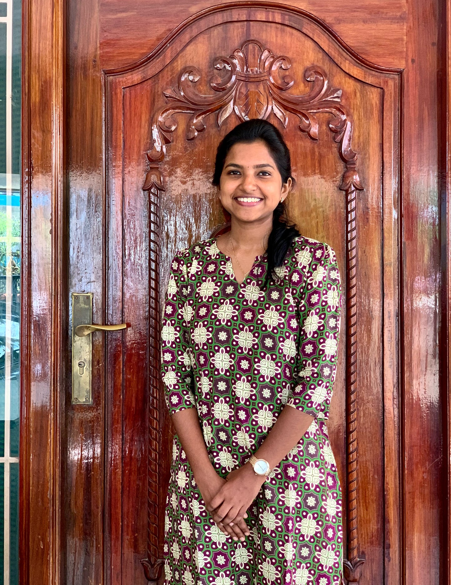 Greeny purple - Kurti