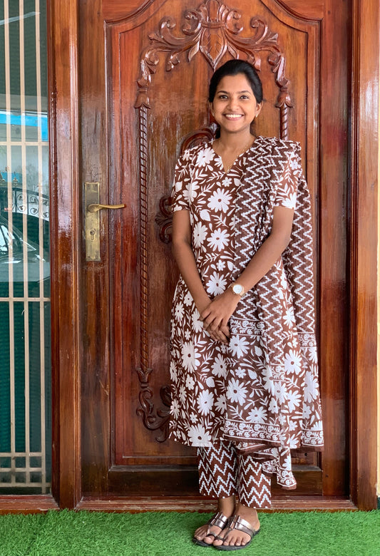 Chocolate - Salwar suit set