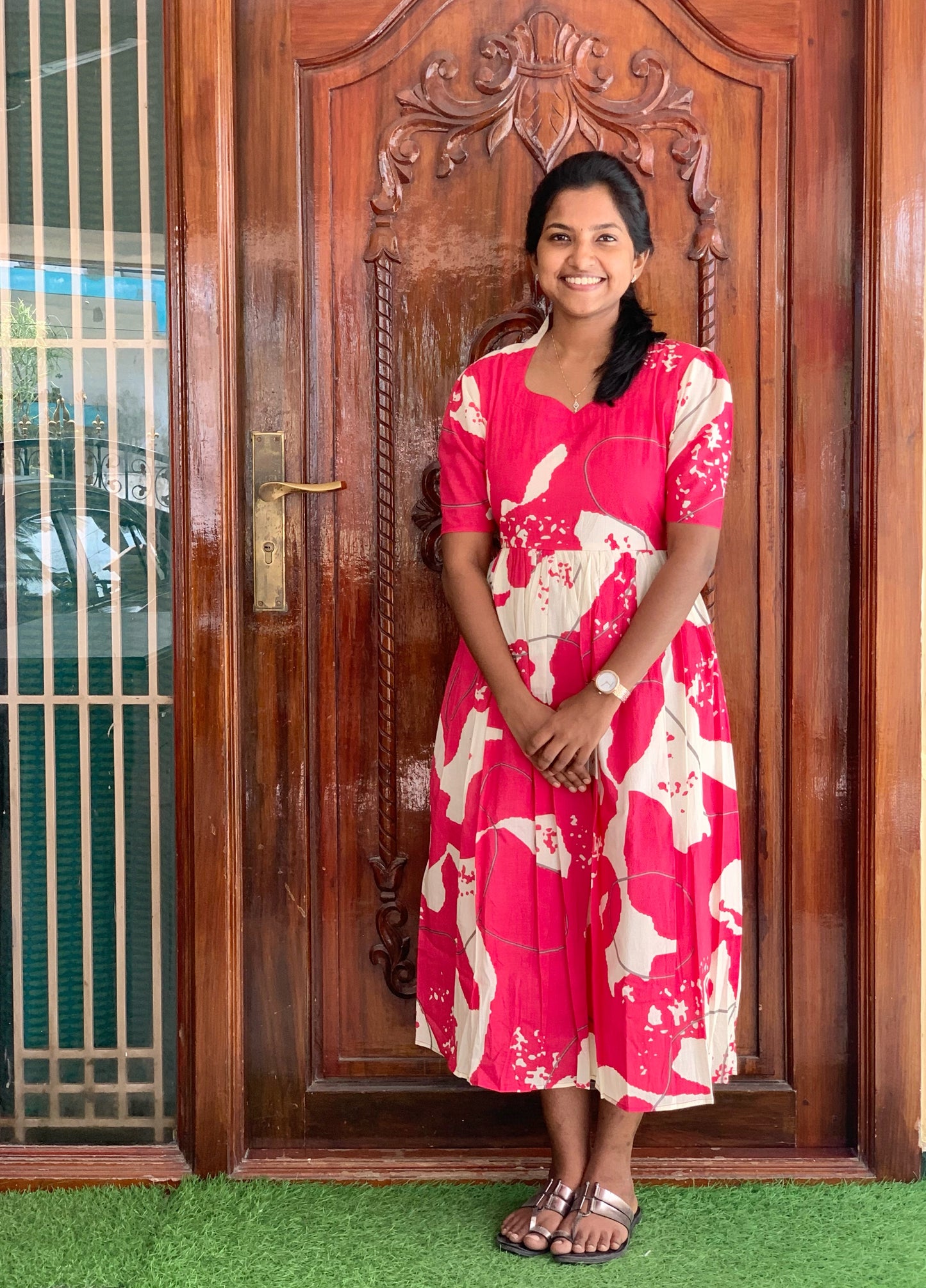 Blush Pink Abstract - Maxi