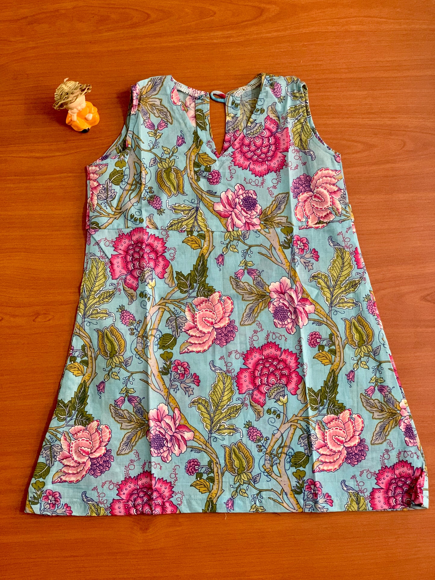 Blue garden - Girl Frock