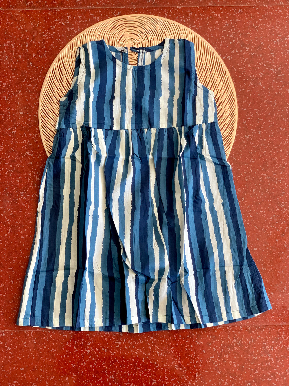 Indigo stripes - Baby Frock