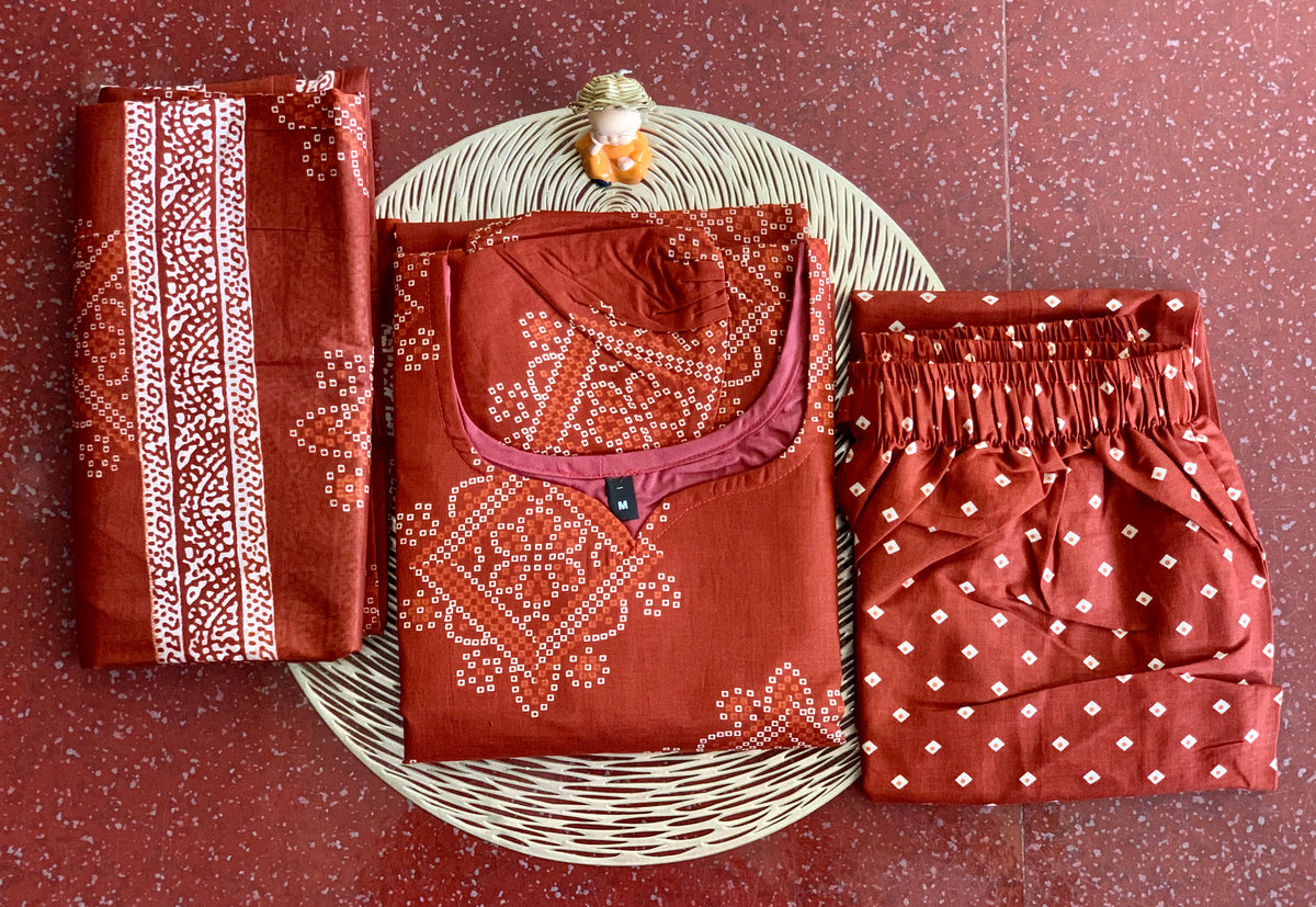 Rangoli Rust - ⁠Salwar suit set