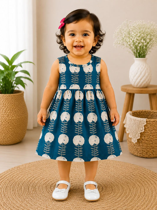Teal green - Baby Frock