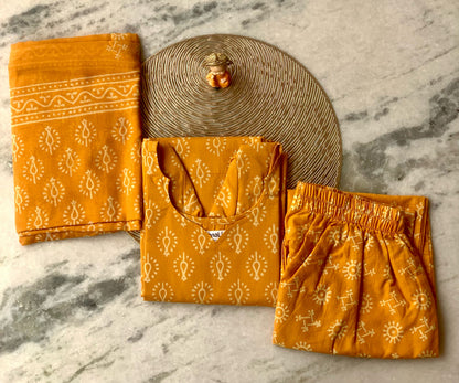 Mango yellow  - ⁠Salwar suit set