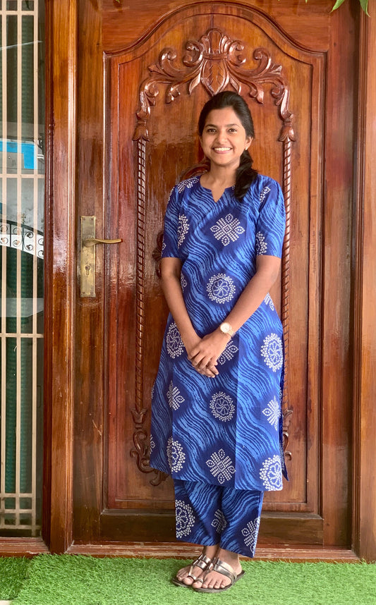 Bandhani blue - Co-ord