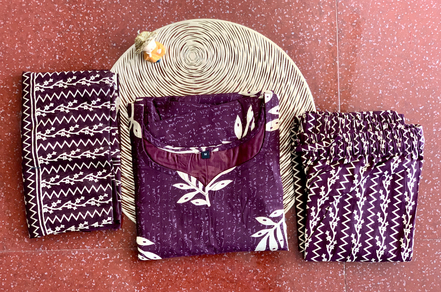 Deep wine - ⁠Salwar suit set