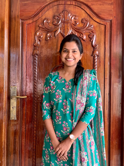 Green forest  - ⁠Salwar suit set