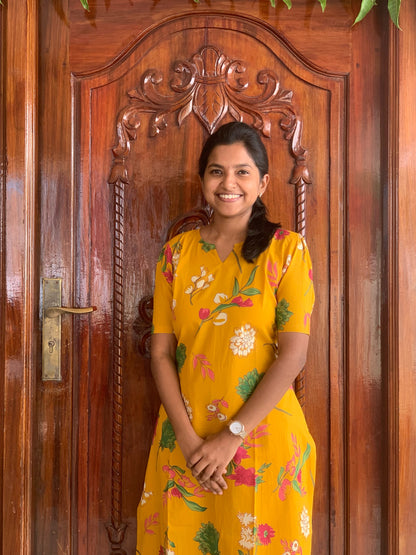 Mustard floral - Co-ord