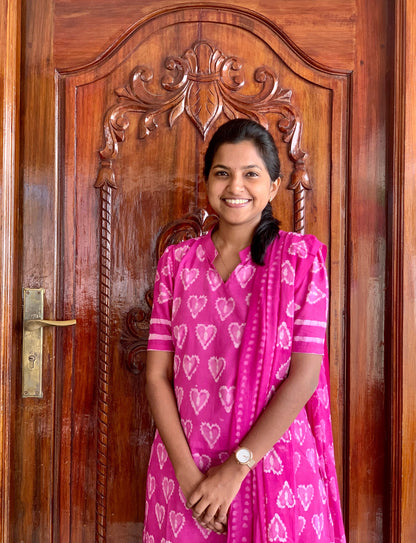 Rosy romance  - ⁠Salwar suit set