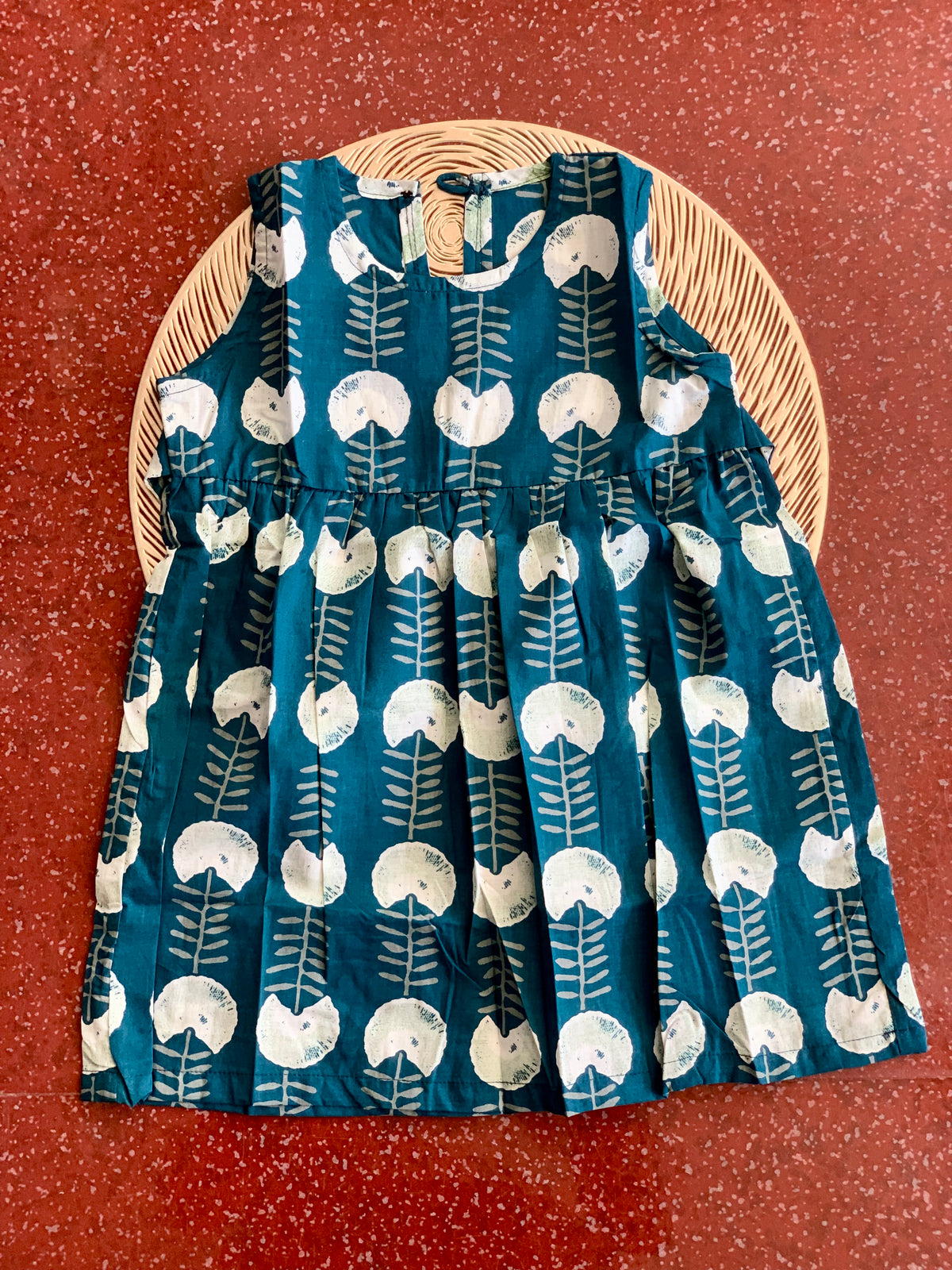 Teal green - Baby Frock
