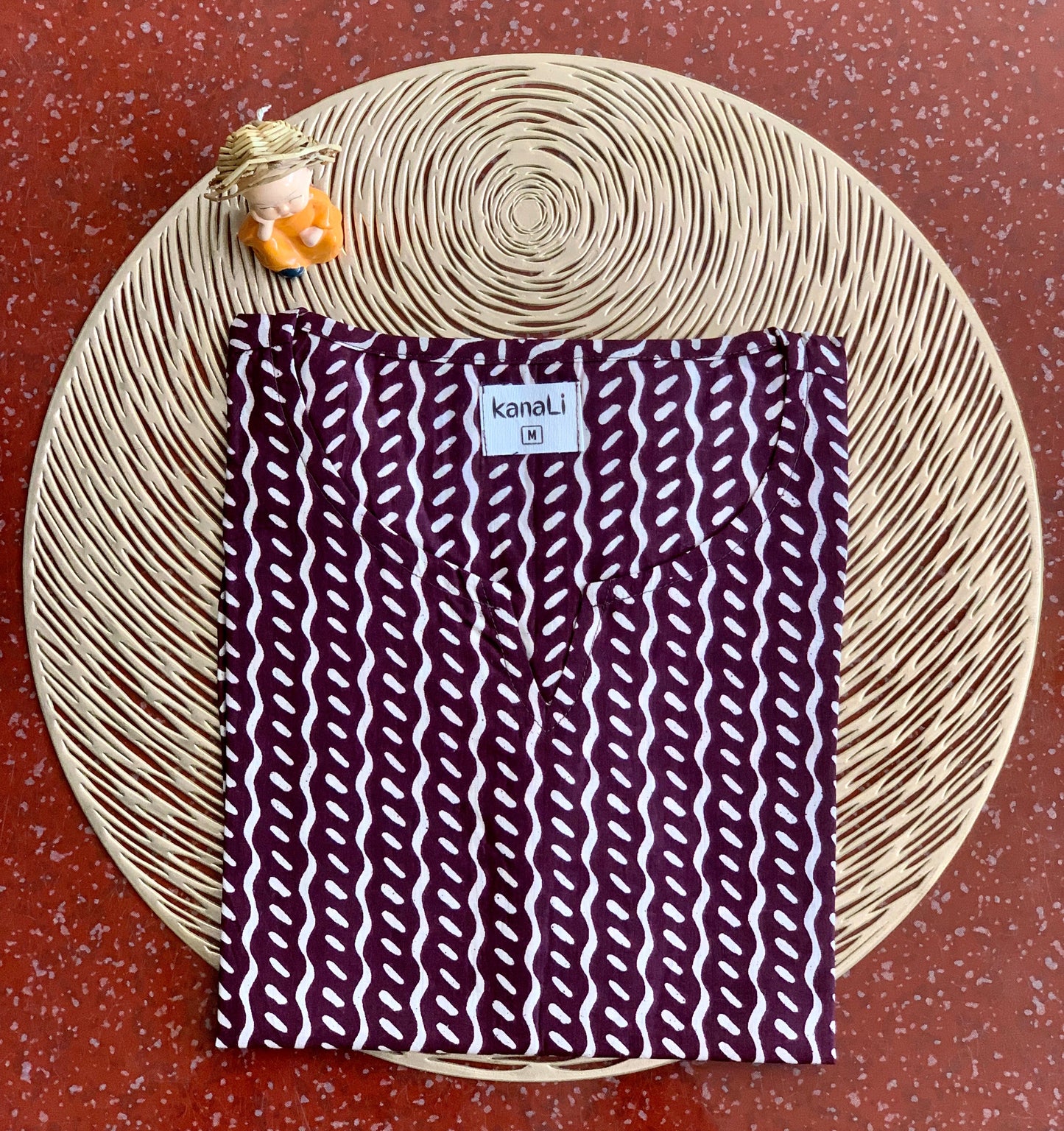 Brown wave - Kurti