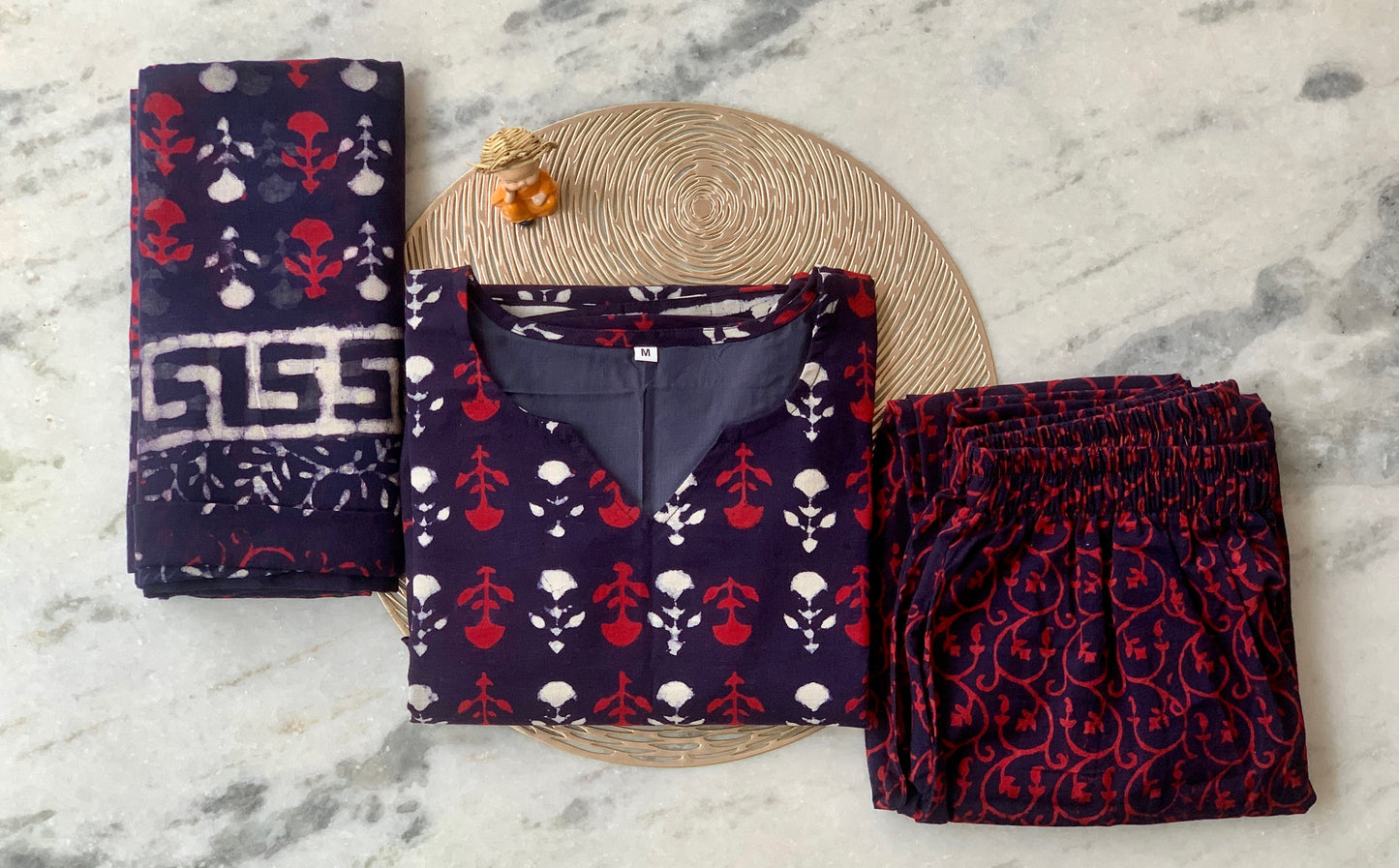 Navy blossom - ⁠Salwar suit set