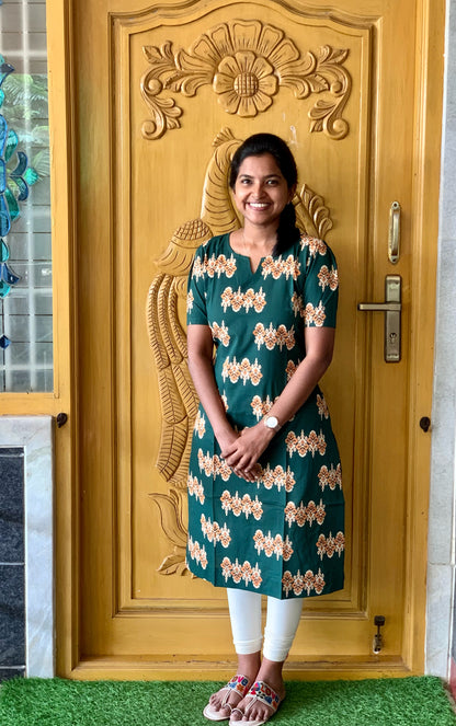 Teal green - Kurti