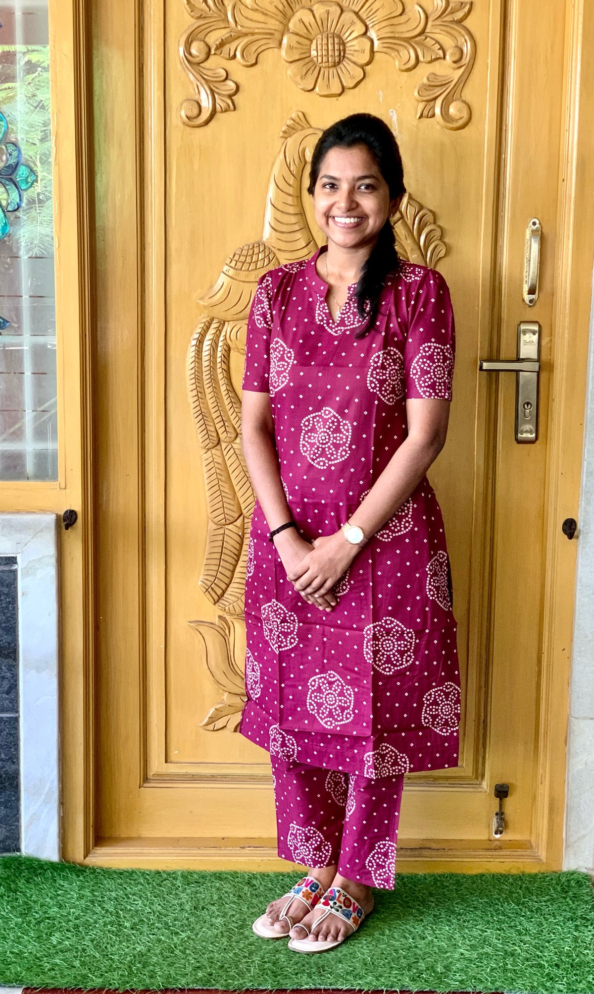 Wine bandhini - Co-ord