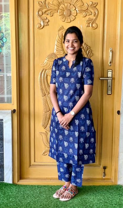 Neel rangoli - Co-ord