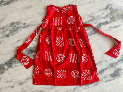 Royal red- Girl Frock