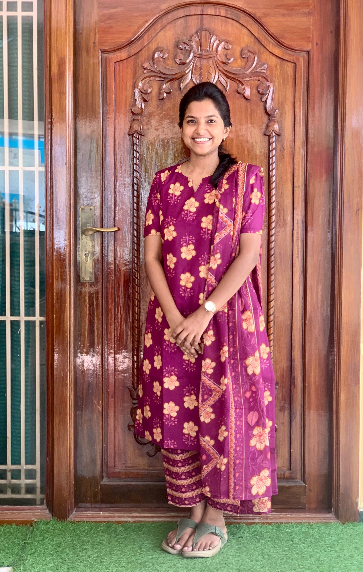 Berry bloom - ⁠Salwar suit set