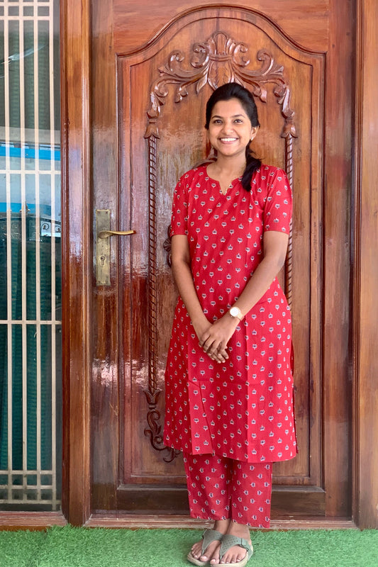 Red lotus - Co-ord