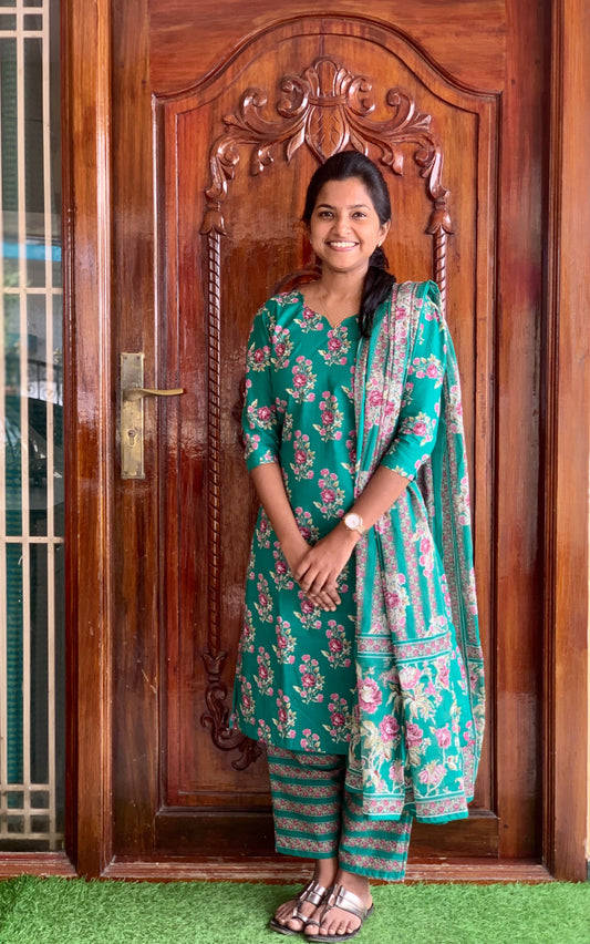 Green forest  - ⁠Salwar suit set