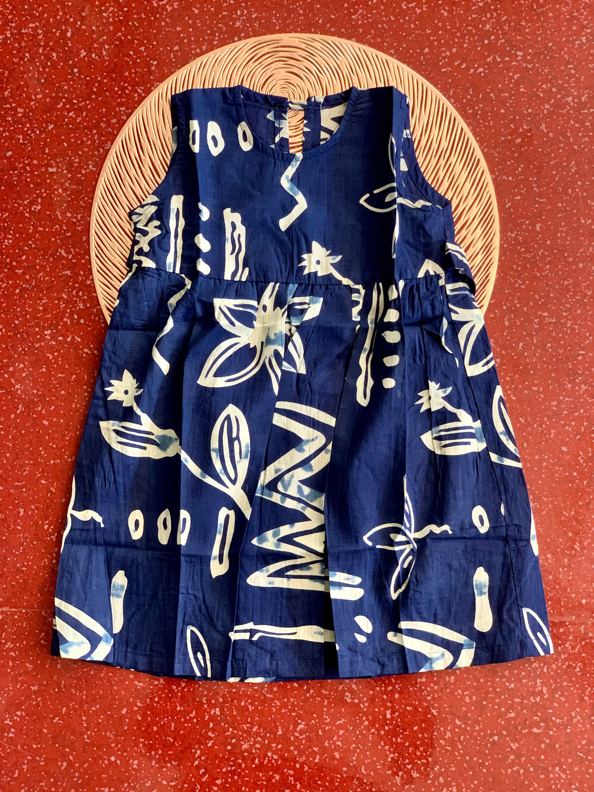 Blue abstract - Baby Frock