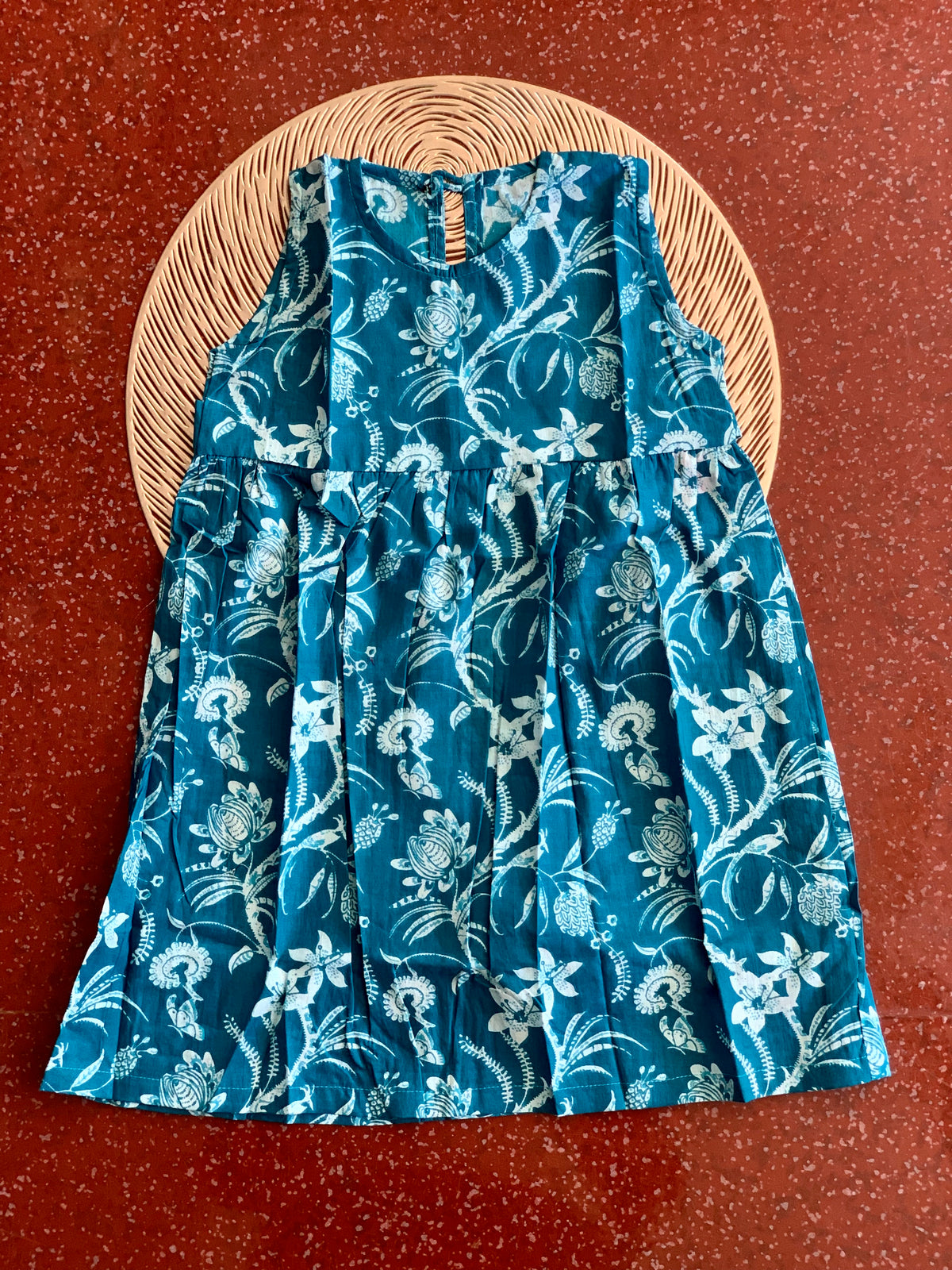 Teal blue - Baby Frock