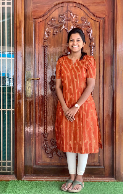 Rust orange - Kurti