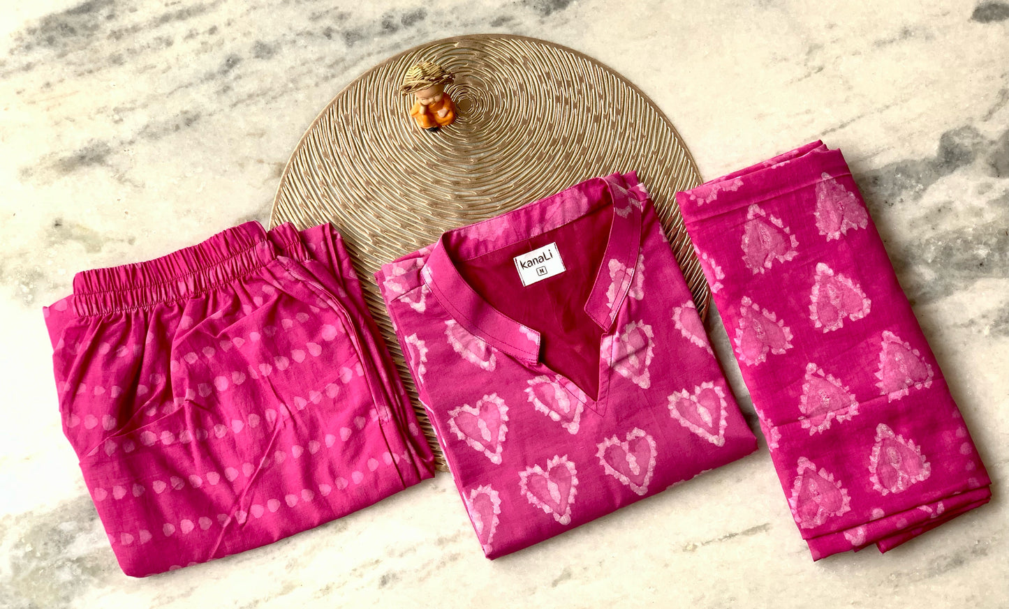 Rosy romance  - ⁠Salwar suit set