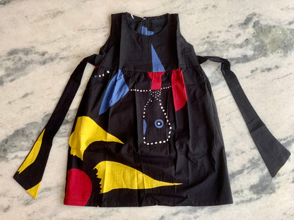 Abstract black- Girl Frock