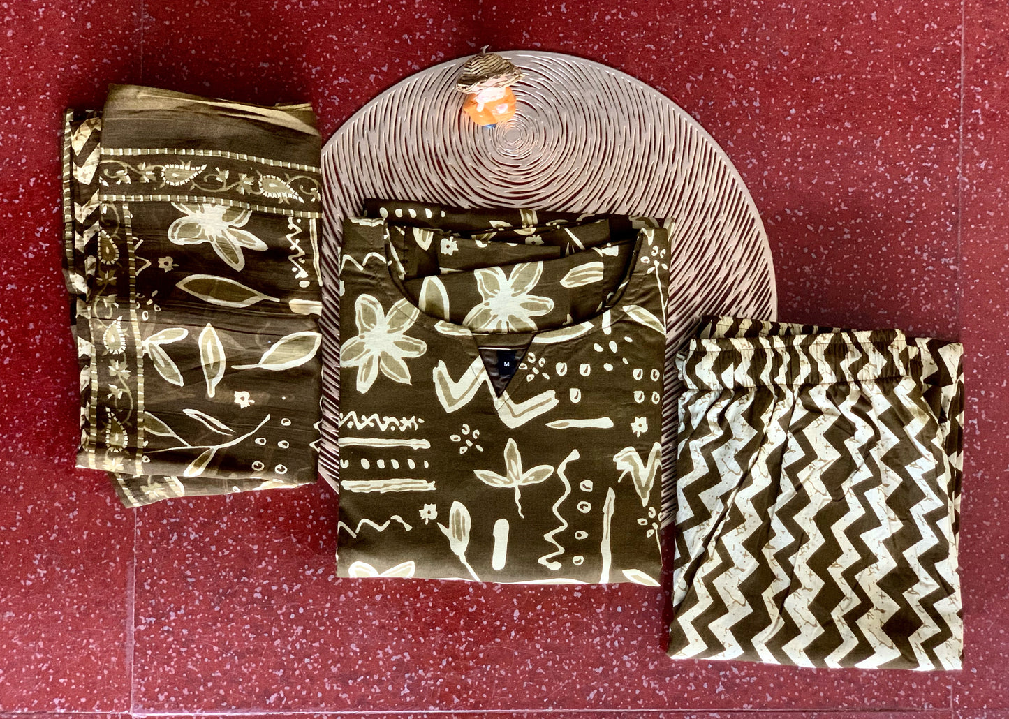 Earthy Olive - ⁠Salwar suit set