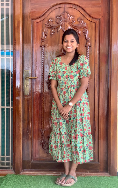 Mint floral - Maxi