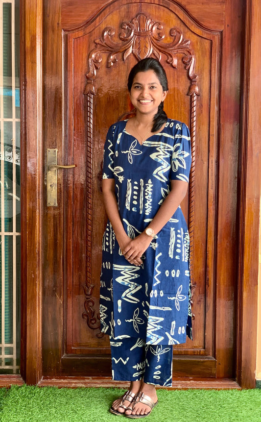 Indigo abstract - Co-ord