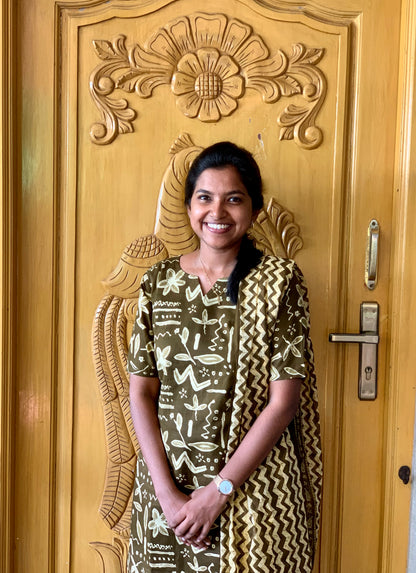 Earthy Olive - ⁠Salwar suit set