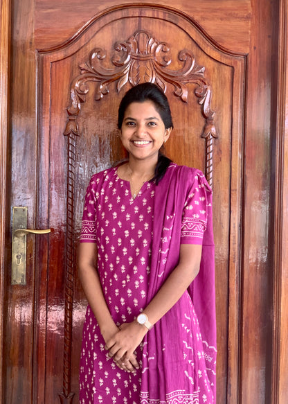 Mulberry petal - ⁠Salwar suit set(*Preorder)