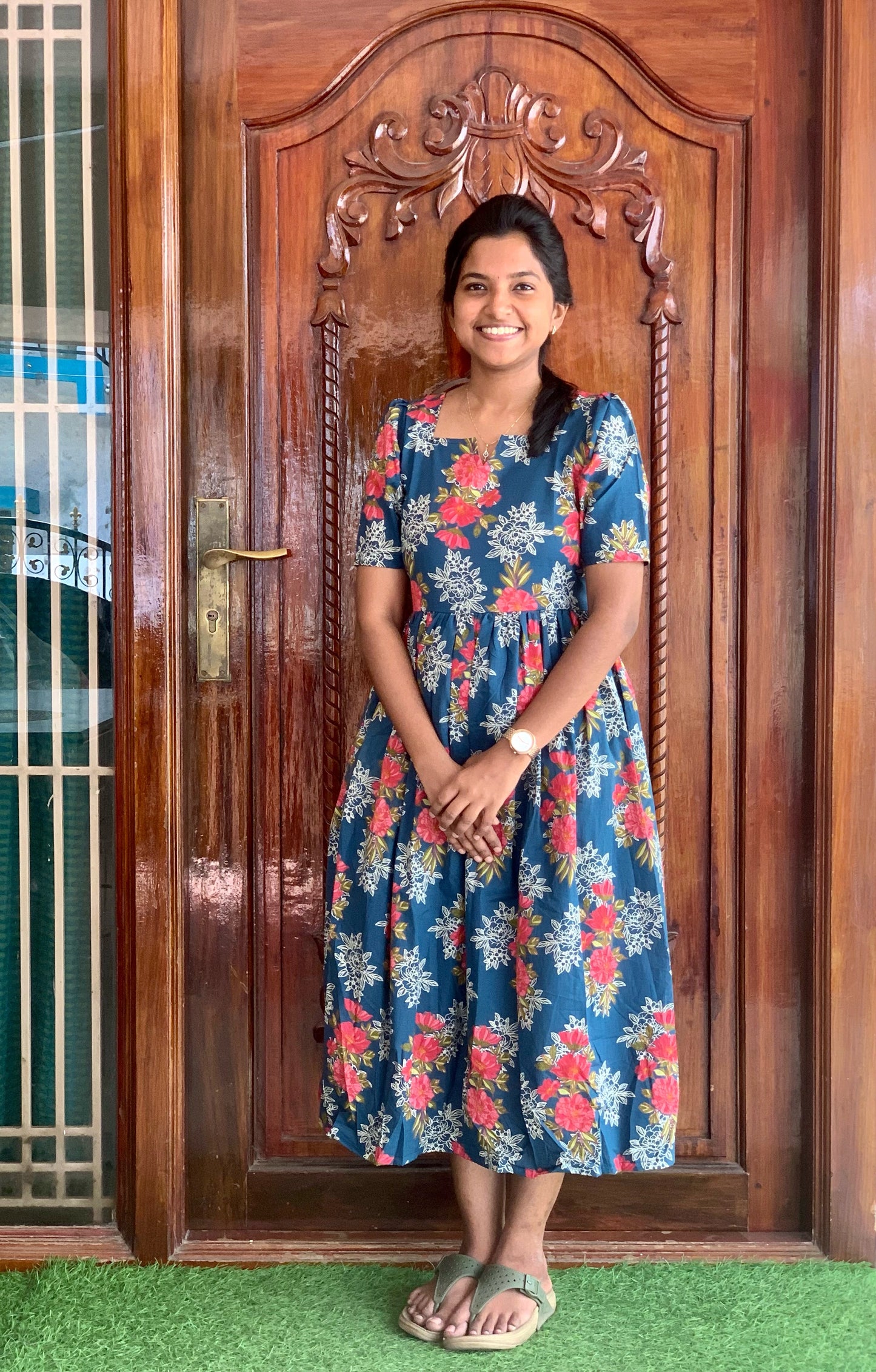 Teal bloom - Maxi