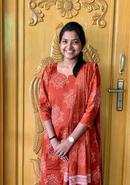 Rangoli Rust - ⁠Salwar suit set