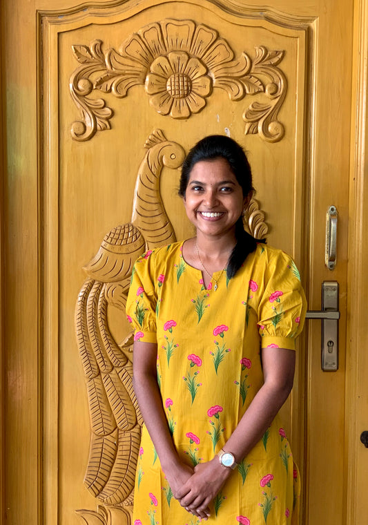 Yellow bloom - Kurti