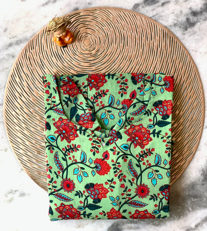 Mint floral - Maxi
