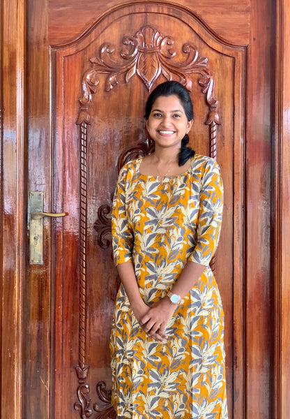 Mustard grey - Kurti