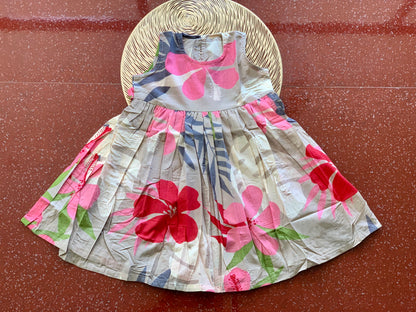 Cream garden - Baby Frock