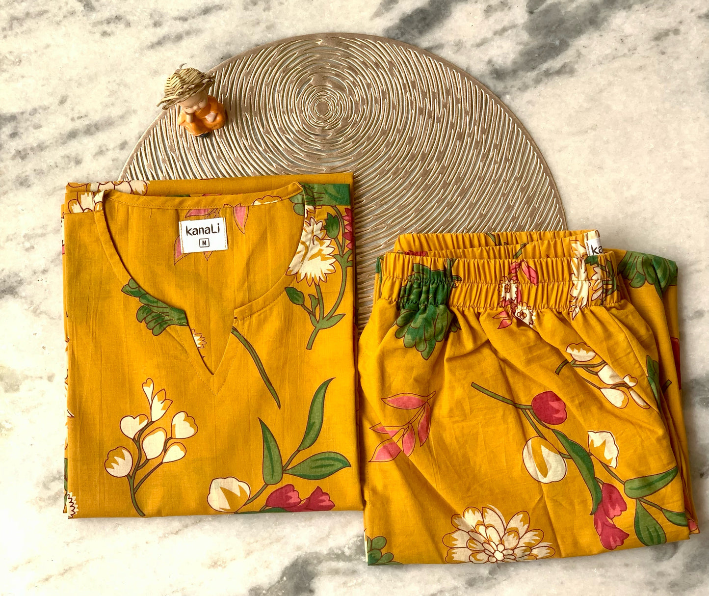 Mustard floral - Co-ord