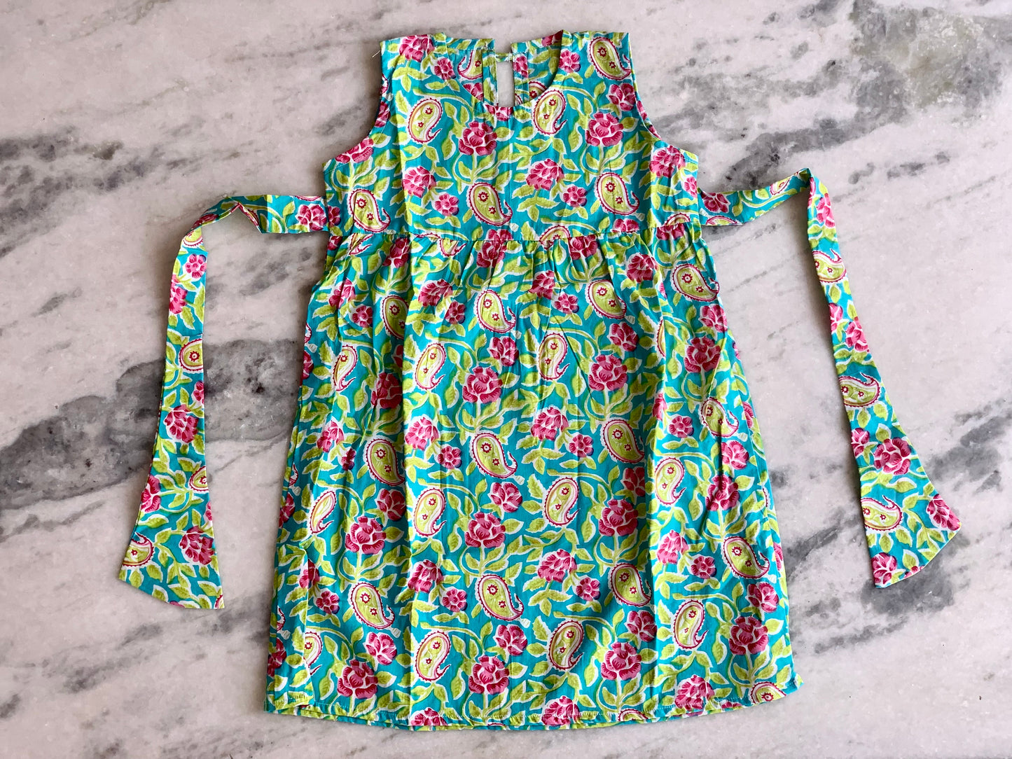 Aqua green - Girl Frock