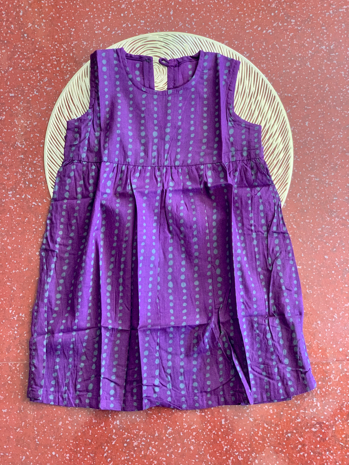 Purple stripes - Baby Frock