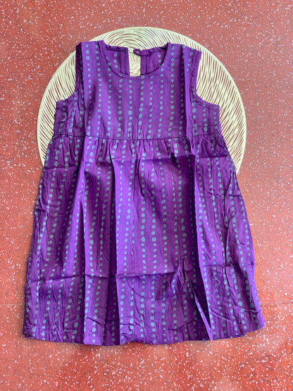 Purple stripes - Baby Frock