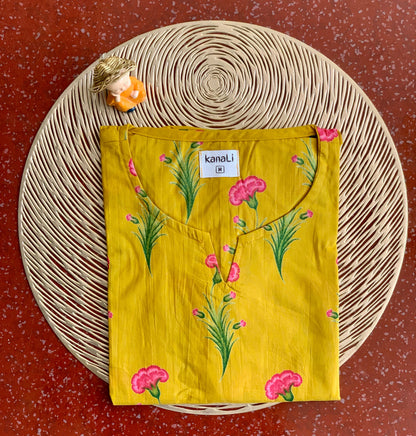 Yellow bloom - Kurti