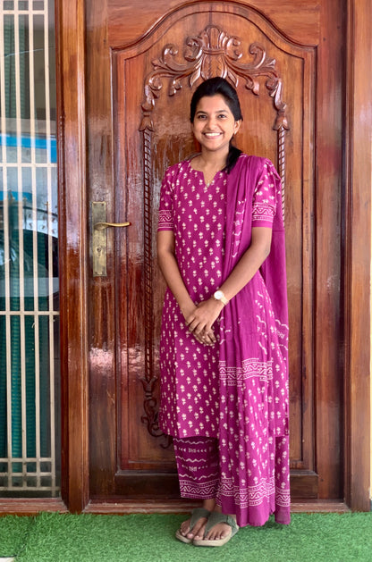 Mulberry petal - ⁠Salwar suit set(*Preorder)