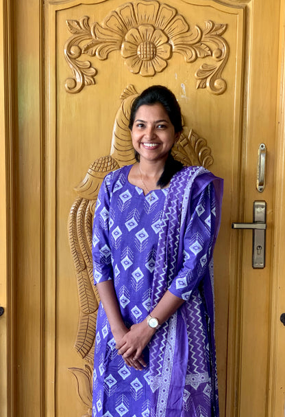 Lavender prism - ⁠Salwar suit set