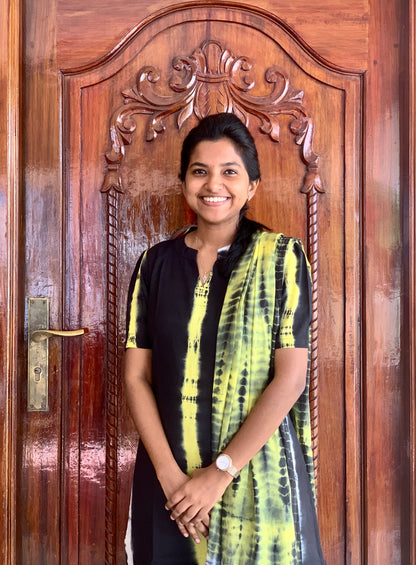 Midnight lime - ⁠Salwar suit set (*Preorder)