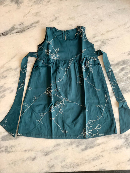 Teal blue - Baby Frock