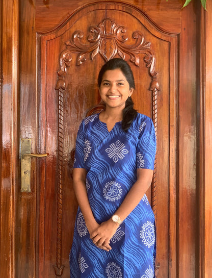 Bandhani blue - Co-ord